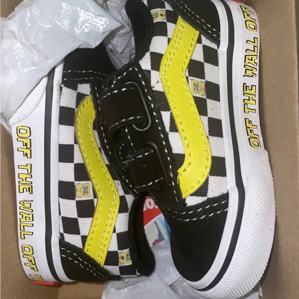 Kids vans SpongeBob toddler shoes size 4